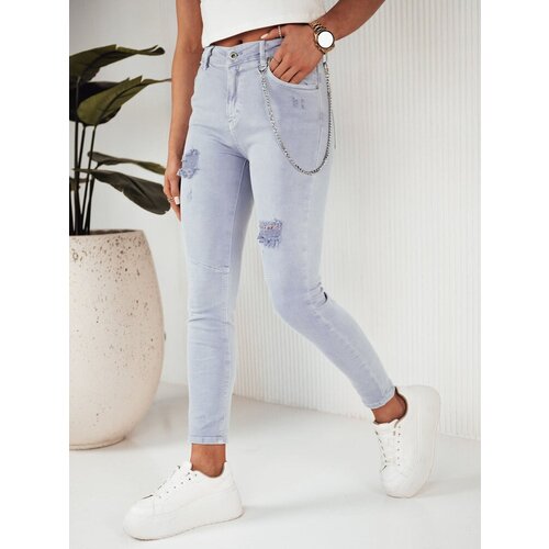 DStreet ALEX Women's Denim Pants Purple Cene