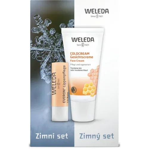 Weleda Coldcream Set Krema Coldcream 30 ml + balzam za ustnice Everon Lip Balm 4,9 g za ženske