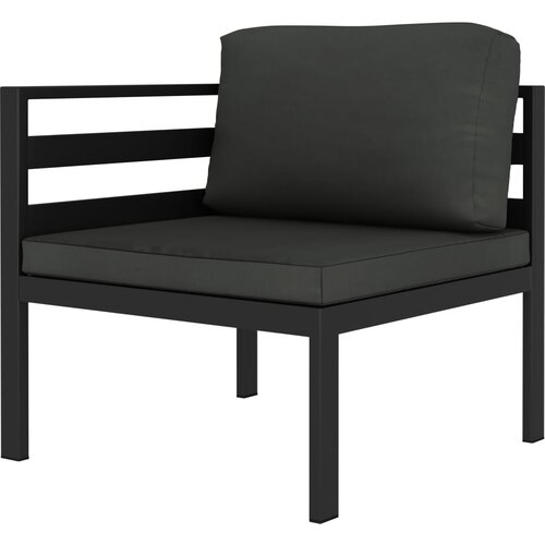  Modularna kutna sofa s jastucima 1 kom aluminijska antracit Slike