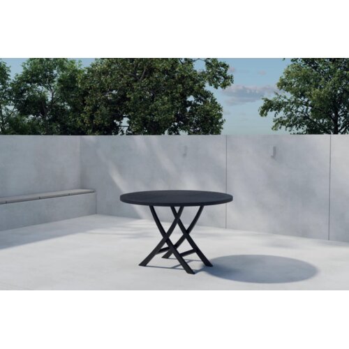 Venture Home Kenya okrugli vrtni blagovaonski stol ⌀120 cm, crni Cijene