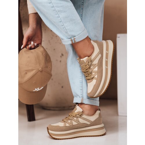 DStreet Sneakersy damskie ZENSHO khaki Slike