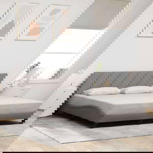  Posteljni okvir brez vzmetnice taupe 160x200 cm blago Cene