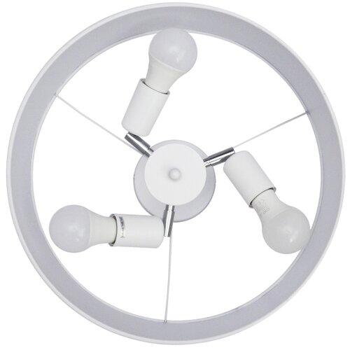 Luster na &amp;scaron;tapu ALBA 3xE27/15W/230V bela Slike