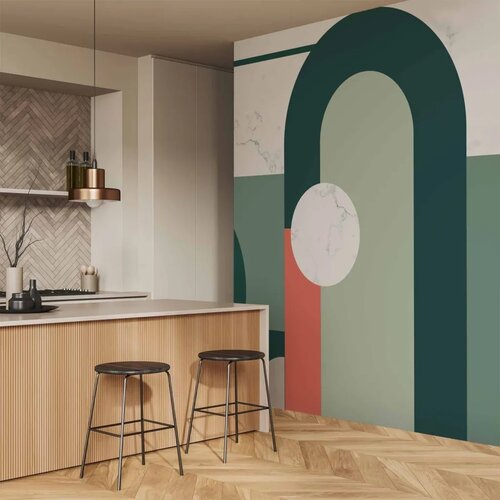  Foto tapeta - Geometric Pattern With Marble Motif 100x70 Vodootporna Slike