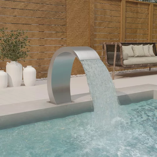 vidaXL fontana za bazen led 22 x 60 x 70 cm od nehrđajućeg čelika 304