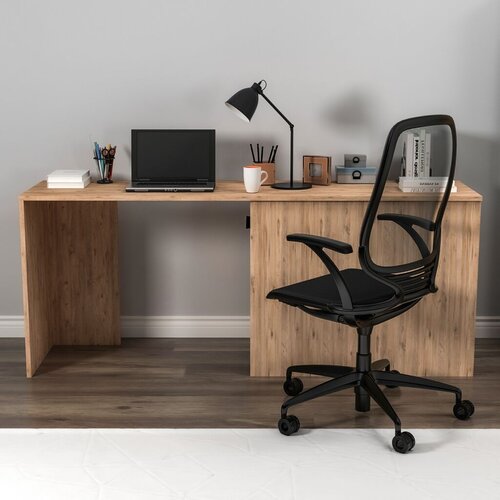 Hanah home radni sto Akser, 180x73.8x47 cm, Smeđi Slike
