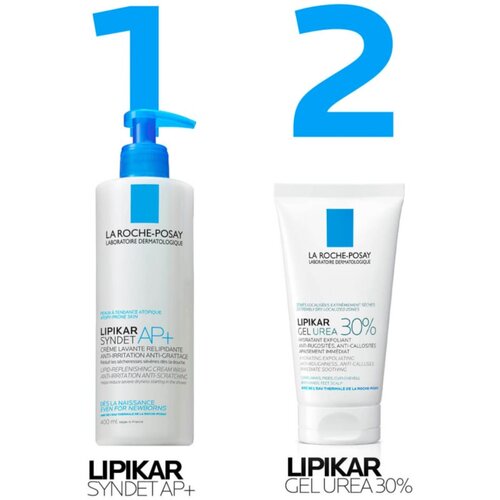 LAROCHE-POSAY Lipikar Gel Urea 30% globinsko vlažilni gel za trdo kožo 50 ml Slike