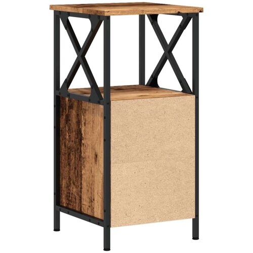VidaXL Noćni ormarić staro drvo 34x35,5x70 cm konstruirano drvo Slike
