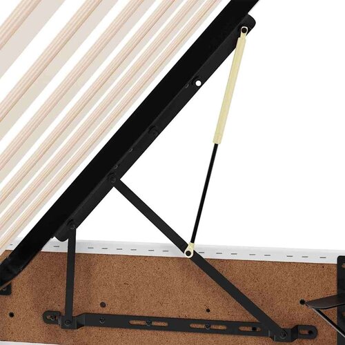  Krevet s madracem i skladi&amp;scaron;tem s madracem 2 pcs Bijelo Koža - Bijelo 90 x 200 cm Slike