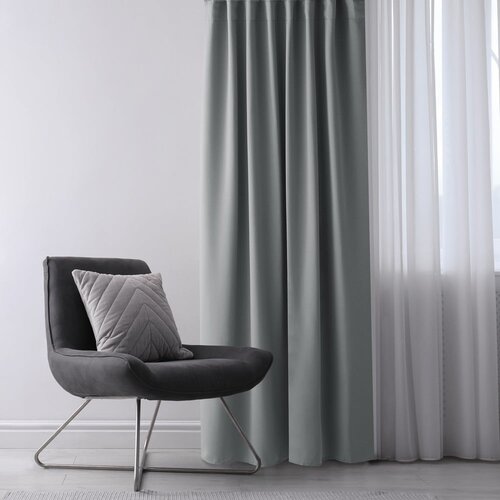Restilo Siva zatemnitvena zavesa 140x270 cm Eyelets &amp;ndash; Slike