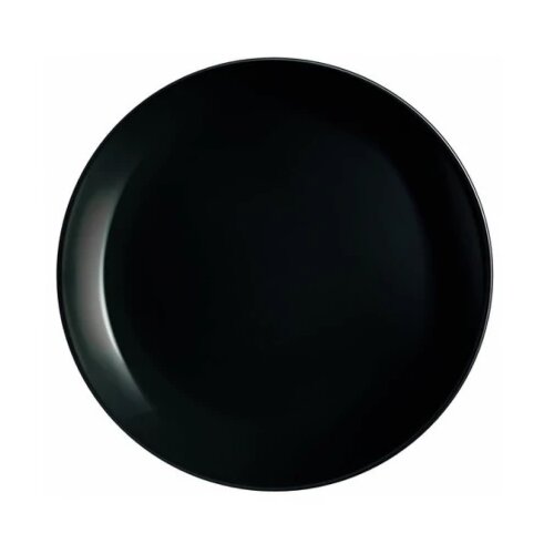 Tanjir LUMINARC Diwali Black 19 Stakleni dezertni crni Slike