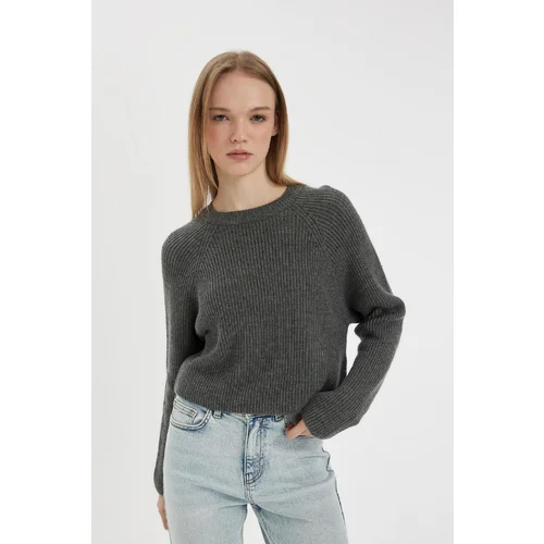 Defacto Cool Regular Fit Crew Neck Knitted Sweater