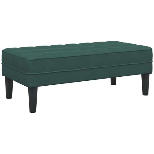  Klupa s jastukom Tamnozelena 113 x 57 x 39 cm Bar&amp;scaron;un Slike