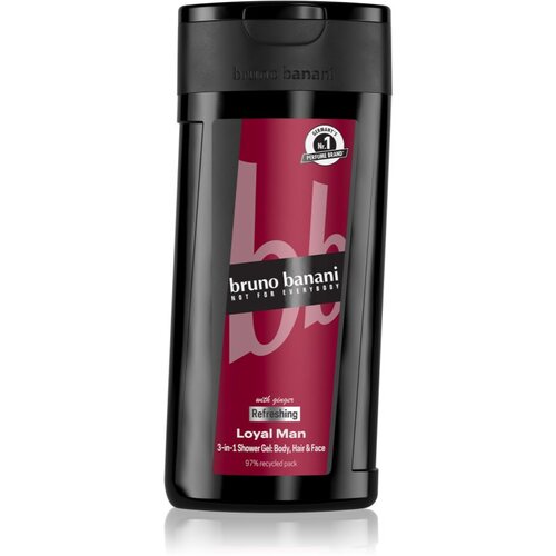 Bruno Banani Loyal Man osvežujoč gel za prhanje 3v1 za mo&amp;scaron;ke 250 ml Slike