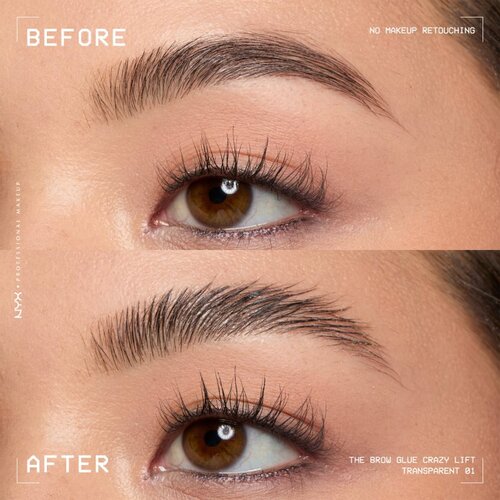 NYX Professional Makeup The Brow Glue Crazy Lift dugotrajni gel za obrve 7 ml Slike
