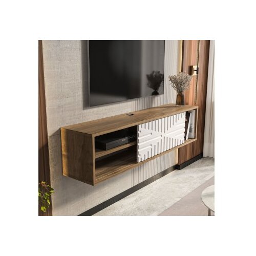Hanah home Hanah TV komoda Teo, plutajuća, 140x29,5x29,5 cm, orah Slike
