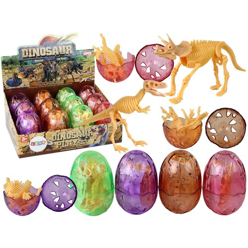  Dinosaur Eggs 4 Colors 16cm Slike