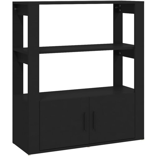 Maison Chic Komoda - Predalnik črna 80x30x90 cm inženirski les, (21715782) Slike