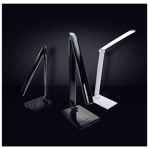 Solight WO37-B - LED stona lampa, prigu&amp;scaron;iva, USB konektor, LED/12W/230V, crna Slike