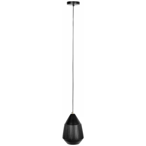 White Label Črna viseča svetilka s kovinskim senčnikom ø 20 cm Aysa - White Label
