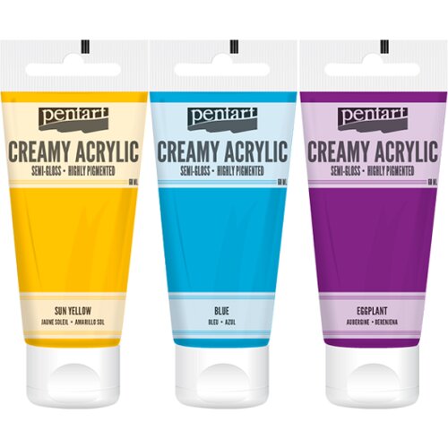  Kremasta polusijajna akrilna boja Pentart 60 ml | izaberite nijansu Slike