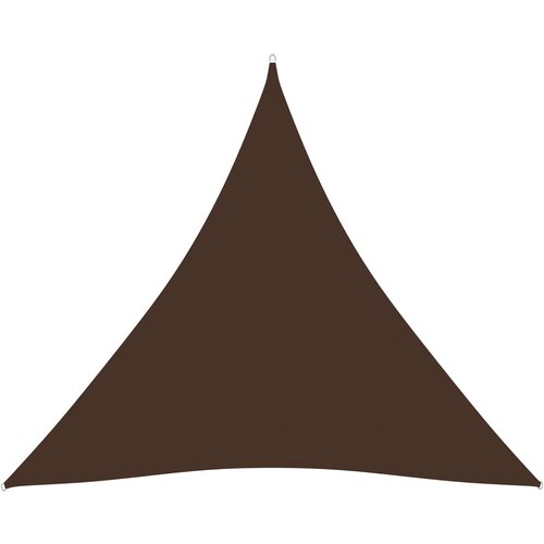 vidaXL Senčno jadro oksford blago trikotno 3,6x3,6x3,6 m rjavo Cene
