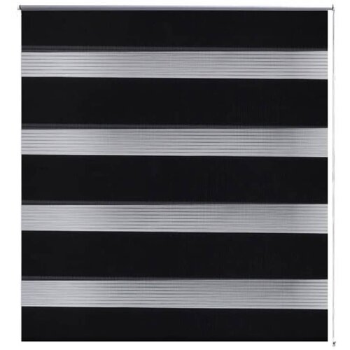vidaXL Črtasti Zebra Rolo / Senčilo velikost 90 x 150 cm Črna barva, (20767996) Cene