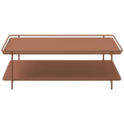 Unique Furniture Metalni stolić za kavu boje terakote 55x110 cm Yuba – Cijene