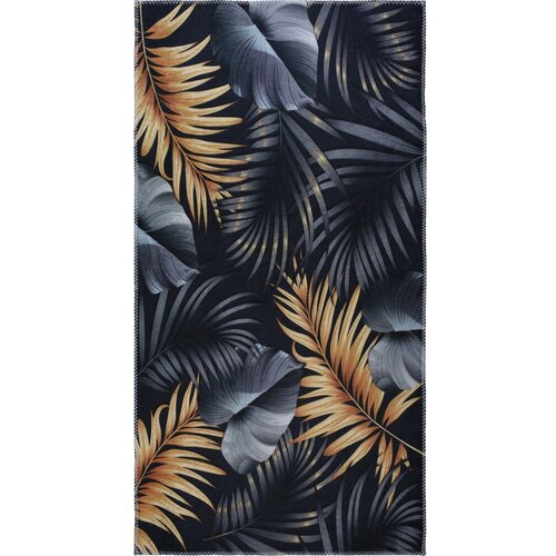 Vitaus Tamno plava/u zlatnoj boji periva staza 80x200 cm Midnight Leaves &amp;ndash; Slike