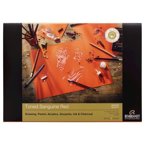  Toniran papir Rembrandt Sanguine Red / različne velikosti (Toniran papir) Slike