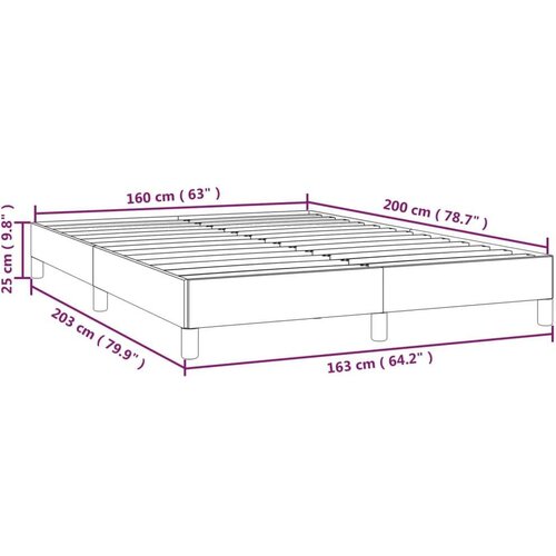 vidaXL okvir za krevet crni 160x200 cm bar&scaron;unasti Cijene