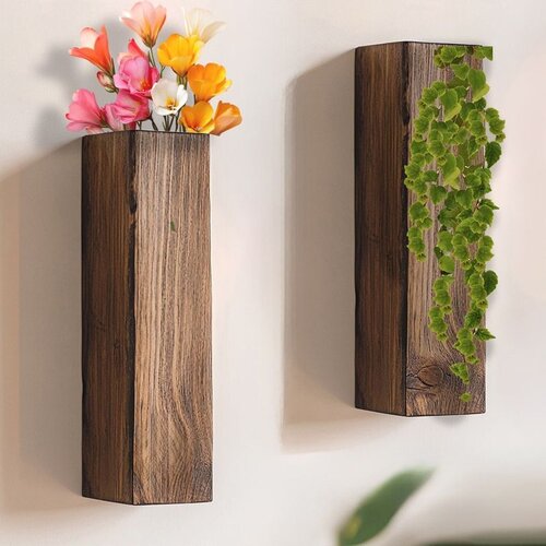 Hanah home Raf281 wooden decorative wooden wall shelf Cene