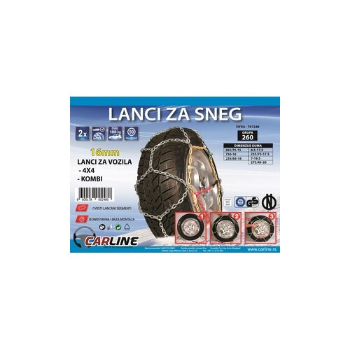  Lanci za sneg za 4x4 i laka dostavna vozila grupa 260 - 16mm Slike
