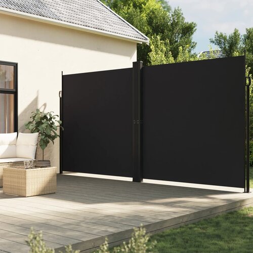 vidaXL Bočna tenda na uvlačenje crna 220 x 600 cm Cijene