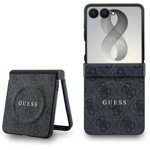 Guess GUHMZF8P4MSEGCK za Samsung Galaxy Z Flip8 zadnji ovitek iz PU usnja 4G Magnetic - črn Cene
