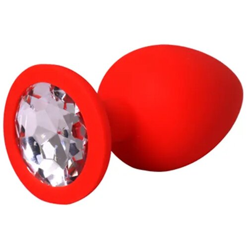 veliki crveni silikonski analni dildo sa dijamantom Slike