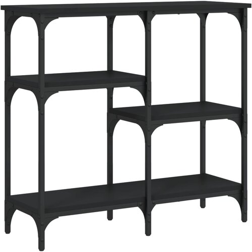 Maison Chic konzolna miza - miza ob steni črna 80x29x75 cm inženirski les, (21786166) Slike