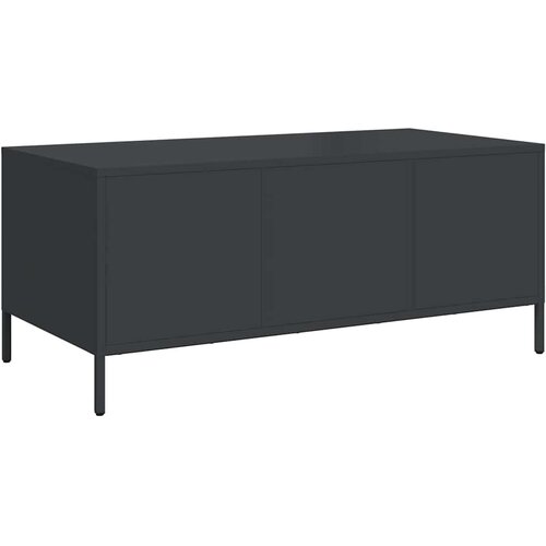  Stolić za kavu crni 101,5x50x43,5 cm od hladno valjanog čelika Slike