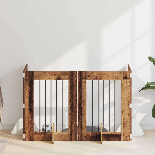 Vrata za pse z stojali 4 pcs Star les 60 x 80 cm Inženirski les, (5000232785) Cene