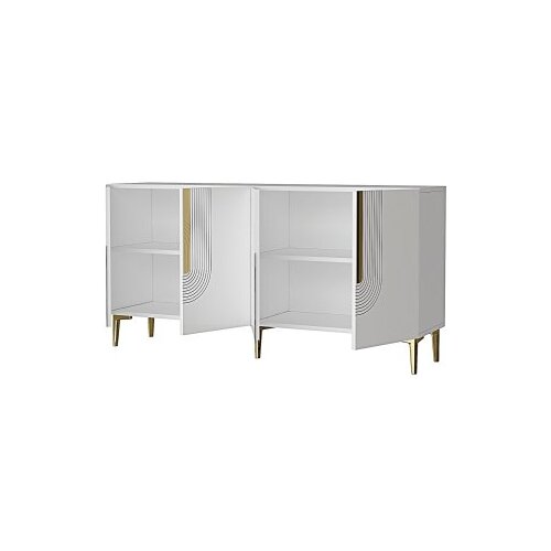 Hanah home konzola meyra 150 white gold Slike