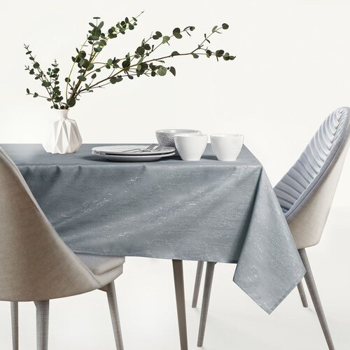 AmeliaHome Ovalni stolnjak Vesta 110x200 cm, siva Slike