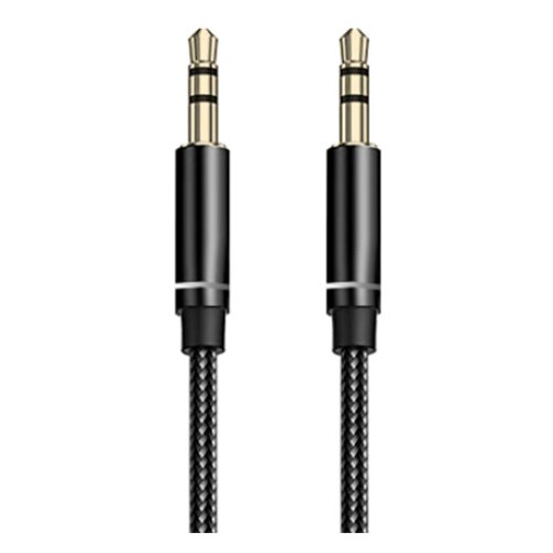Remax audio aux kabal woven 3.5mm crni new Slike