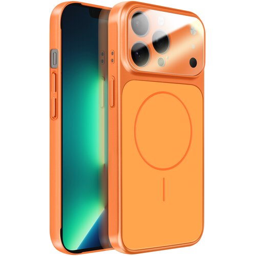 AVIZAR Ovitek za iPhone 13 Pro Max MagSafe mat steklo AG Glass, Oranžna, (5000274356) Cene