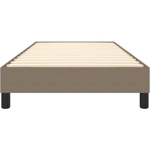  Za krevet s oprugama smeđesivi 100x200 cm od tkanine Slike