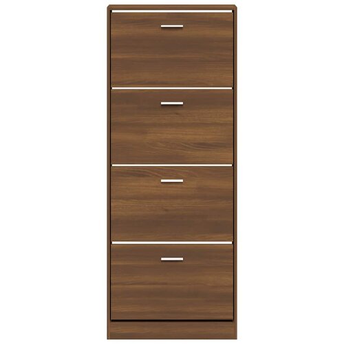  za cipele hrast smeđi 59x17x150 cm konstruirano drvo Slike