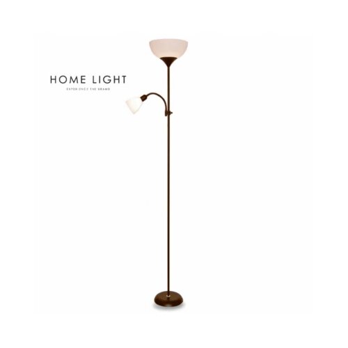 Vesta 653 podna lampa 1*E27+1*E14 braon Slike