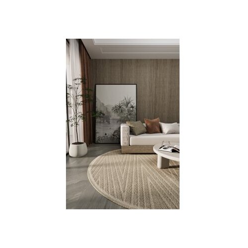 Conceptum Hypnose newyork 3106 okrugli braon tepih 200 cm (860BLN3785) Slike