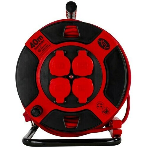 Bubanj s kabelom (4-struko, 40 m, 3.000 W, Crvene boje) Cijene
