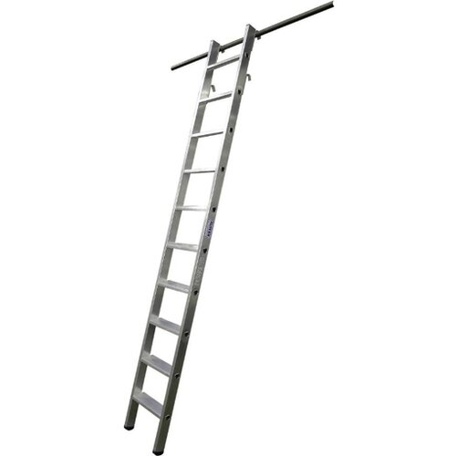 Krause-werk regalna aluminijasta lestev s kavlji Stabilo 10 stopnična 125194 Cene