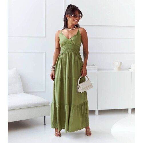 UR/CEO Green boho-style maxi dress Trill Slike